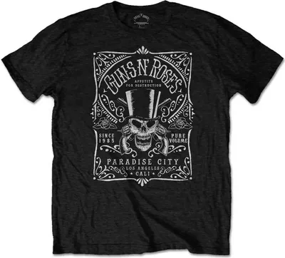 Produktbild von Guns N' Roses Bourbon Label Black S T-Shirt