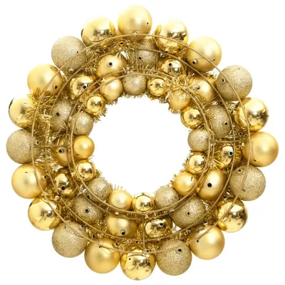Image de vidaXL Couronne de Noël Golden 45 cm Polystyrène
