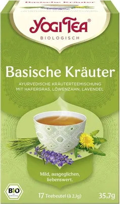 Produktbild von Yogi Tea Basische Kräuter (6x17x2,1g Packung) VPE