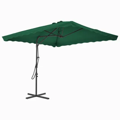 Immagine prodotto di vidaXL Ombrellone con palo in acciaio 250x250 cm Verde
