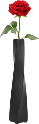 Immagine prodotto di Tazze in Vetroceramica realizzate a mano, dallo stile geometrico - Altezza 24 cm - Nero lucido