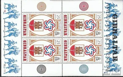 Produktbild von Briefmarken Gibraltar 1976 Mi Block2 (kompl.Ausg.) postfrisch Unabhängigkeit