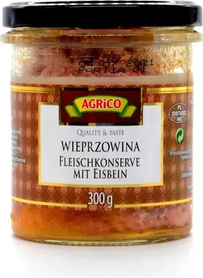 Produktbild von Agrico "Wieprzowina" Schweinefleisch im Glas 300g