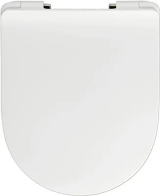 Produktbild von REIKA WC-Sitz MITO weiß Scharniere anthrazit poliert mit Absenkautomatik und Quick&Clean für Jungborn Donella, Jungborn