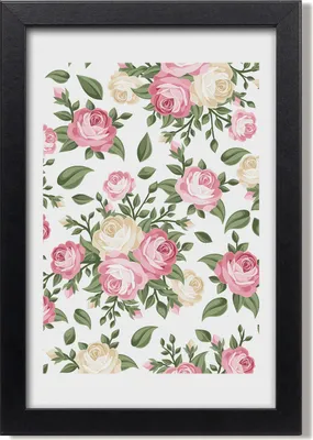 Produktbild von Bild 20x30 MDF-Rahmen, Wandkunst Rosen