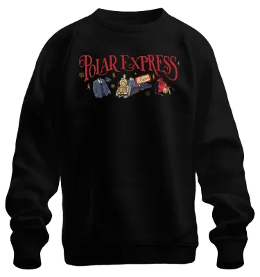 Zdjęcie produktu dla Polar Express Christmas Train I Believe Conductor Bell Gift Uni  Bluza rozpinana, czarny, M