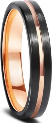 Produktbild von DA-32464 Herrenring Schwarz/Roségold 65mm KP32464