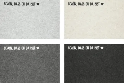 Produktbild von *V* Tischset Filz mit Spruch 4/s ca.45x30cm