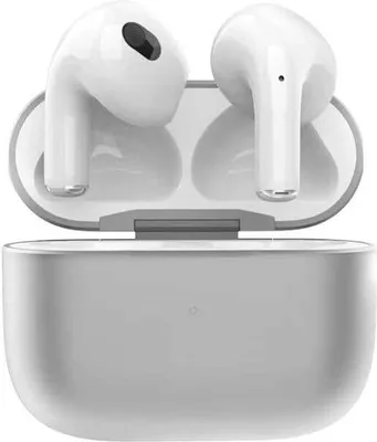 Produktbild von Premium Bluetooth Kopfhörer mit extra robustem Metall Ladecase kompatibel mit iPhone, Samsung Galaxy, Google – Weiß