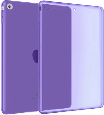 Produktbild von Hülle Kompatibel mit Apple iPad Mini 1, Mini 2, Mini 3 - Transparent Silikon Cover Case Schutzhülle in Lila
