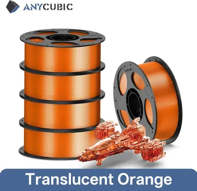 Produktbild von PETG Filament - 1,75 mm 3D-Drucker-Filament - 5 kg - Für FDM/FFF-Drucker - T-Orange