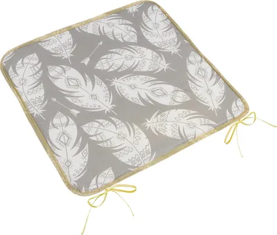 Immagine prodotto di Cuscino di seduta Adéla liscio - 40x40 cm - Grigio,Bianco