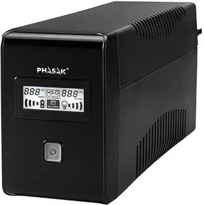Zdjęcie produktu dla Phasak Esential, Technologia line-interactive, 0,85 kVA, 480 W, Pseudo sine, 220 V, 240 V