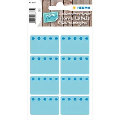Produktbild von Herma Deep-freeze labels 26x40mm blue ice crystals 48 pcs.