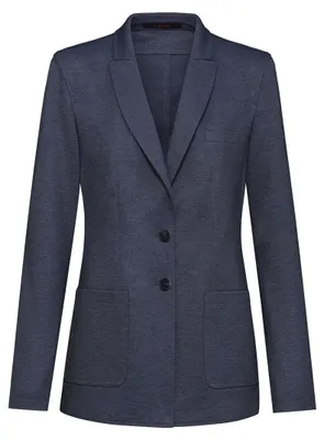 Produktbild von GREIFF Damen-Longblazer 1449-2125 Gr. 50 blau-meliert