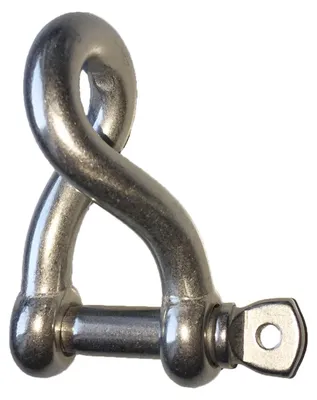 Gedrehte Haken aus Edelstahl V4A, 5 mm, 5 Stück