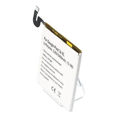 Zdjęcie produktu dla Bateria odpowiednia dla Google Pixel 3a XL, Li-Polymer, 3.85V, 3400mAh, 13.1Wh, wbudowana, bez narzędzi