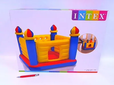 Produktbild von INTEX 48259NP - Jump-O-Lene - Castle Bouncer (174x174x135cm) Hüpfburg Spielhaus Kinder