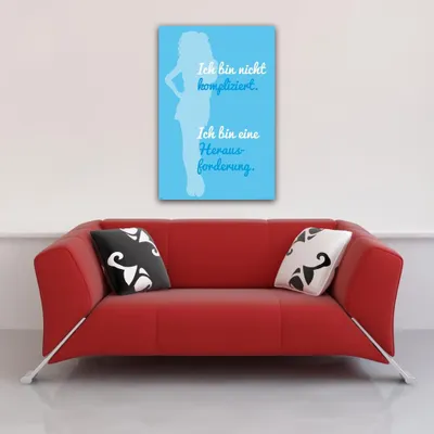 Image de Motivational - Poster - Je ne suis pas compliqué + 1 sur-poster de taille 61x91,5cm