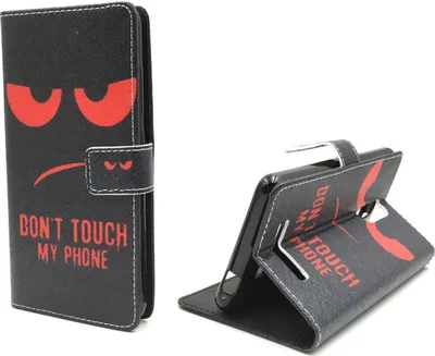 Immagine prodotto di Custodia protettiva per smartphone Xiaomi Redmi Note 3, colore rosso, con scritta "Dont Touch"