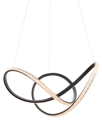 Zdjęcie produktu dla Lampa wisząca LED FRANCISCA czarna 42W ciepła 2700lm aluminium wym:180x55x55cm IP20 Endon