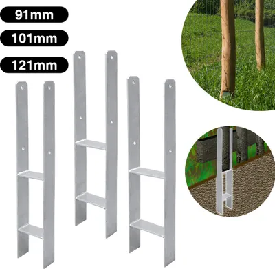Produktbild von Lospitch 4x H-Anker Pfostenträger Pfostenanker Pfostenlasche Träger 600MM Stützenfuß