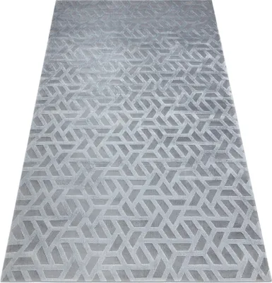 Produktbild von Teppich PEARL 51320D grau - Geometrisch exklusiv, strukturell Grau 230x330 cm