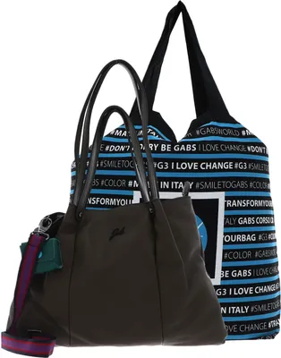 Produktbild von Gabs Leder Schultertasche Sashi Soft Black Shoulderbag Verde Militare khaki
