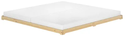 Produktbild von Extra flaches Futonbett 180x200 Kiefer lackiert Ehebett V-60.47K-18Rollrost und Matratze inkl.