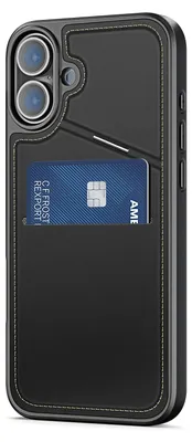 Zdjęcie produktu dla DUX DUCIS RAFI II MAG etui na telefon z podstawką kompatybilne z MagSafe pasuje do IPHONE 16 czarny