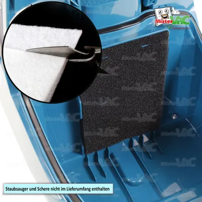 Produktbild von MisterVac Staubsaugerfilter Universal Motorschutzfilter Ersatzfilter kompatibel mit Rowenta RO3143EA