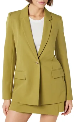 Produktbild von The Drop Blake Langer Blazer für Damen, Olive Oil, Größe S