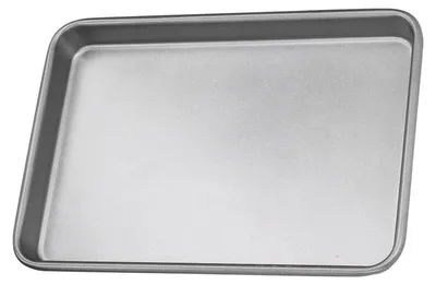 Immagine prodotto di Teglia rettangolare, 25x18x2,5 cm, in acciaio inossidabile, antiaderente