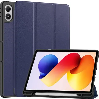 Produktbild von Xiaomi Redmi Pad 2 Pro Hülle - Coverup Tri-Fold Ständer Klapphülle mit Schlaf/Wach-Funktion und Stylushalter - Blau