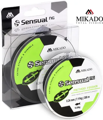Produktbild von 300m SENSUAL NG METHOD FEEDER schwarze Angelschnur Feederschnur Ø 0,30mm / 9,81kg
