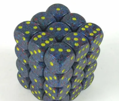 Zdjęcie produktu dla Zestaw kostek Chessex Twilight Speckled D6 12 mm 36 sztuk