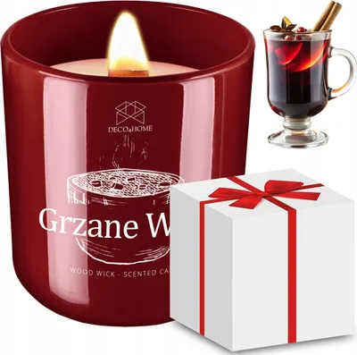 Obrázek produktu pro Deco4Home "Svařené víno" vonná svíčka + dárková krabička
