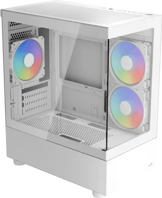 Obrázok produktu pre Aerocool Viewport Mini-G-WT-v4 ARGB, vežová skriňa, (tvrdené sklo x