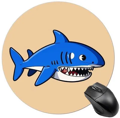 Productafbeelding van Ronde Gaming Muismat - Waterdicht met Antislip Rubber