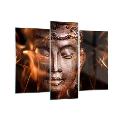Produktbild von Bilder auf glas - Buddha Statue Geheimnis - 130x100cm - Glasbilder - Wandbilder - Kunstdruck - zum Aufhängen bereit - Wanddekoration aus Glas - Glas Bilder - Wandbild auf Glas - GCB130x100-2620