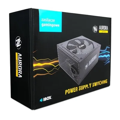 Obrázok produktu pre iBox Aurora, 700 W, 230 V, Nadprúd, Nadmerná záťaž, Prepätie, Skrat, Pod napätím, 20+4 pin ATX, Nemodulárny, ATX