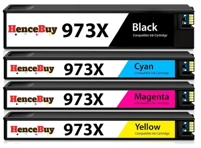 Immagine prodotto di Cartucce d'inchiostro compatibili 973X - Nero, Ciano, Giallo, Magenta (confezione da 4)