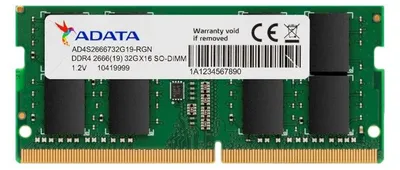 Produktbild von ADATA Premier , 4 GB, 1 x 4 GB, DDR4, 2666 MHz, 260-pin SO-DIMM