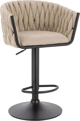A studio shot of a bar stool.