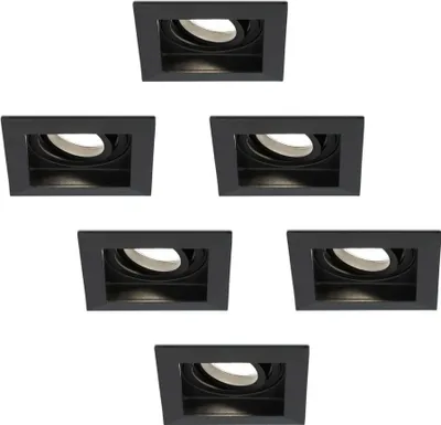 Produktbild von hoftronic LED Einbaustrahler 4W 345lm 4000K Schwarz Dimmbar Schwenkbar IP20