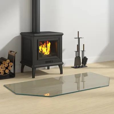 Produktbild von Möbel Feuerstelle Glasplatte Transparent 100 x 50 cm Glas - Funkenschutzplatten &40238