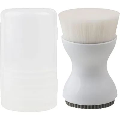 Produktbild von Gesichtsreinigungsbürste,7,2 cm doppelseitiges Silikon, Peeling-Bürste, geeignet für Dusche,Bad,Zuhause,Reise, Urlaub, Hotel, Alltag, morgens &amp