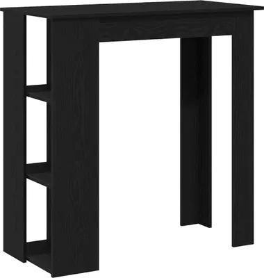 Produktbild von vidaXL Bartisch Schwarz Eichen-Optik 102 x 50 x 103,5 cm Holzwerkstoff