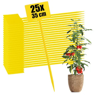 Obrázok produktu pre com-four® 25 kusov štítkov na označovanie rastlín – 35 cm, samolepiace štítky