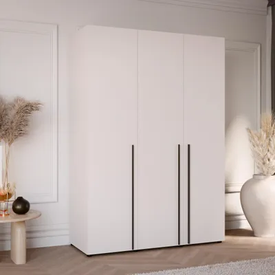 Productafbeelding van Moderne draaideurkast, garderobekast ARNI 3D, kleur: kasjmier, breedte: 150 cm